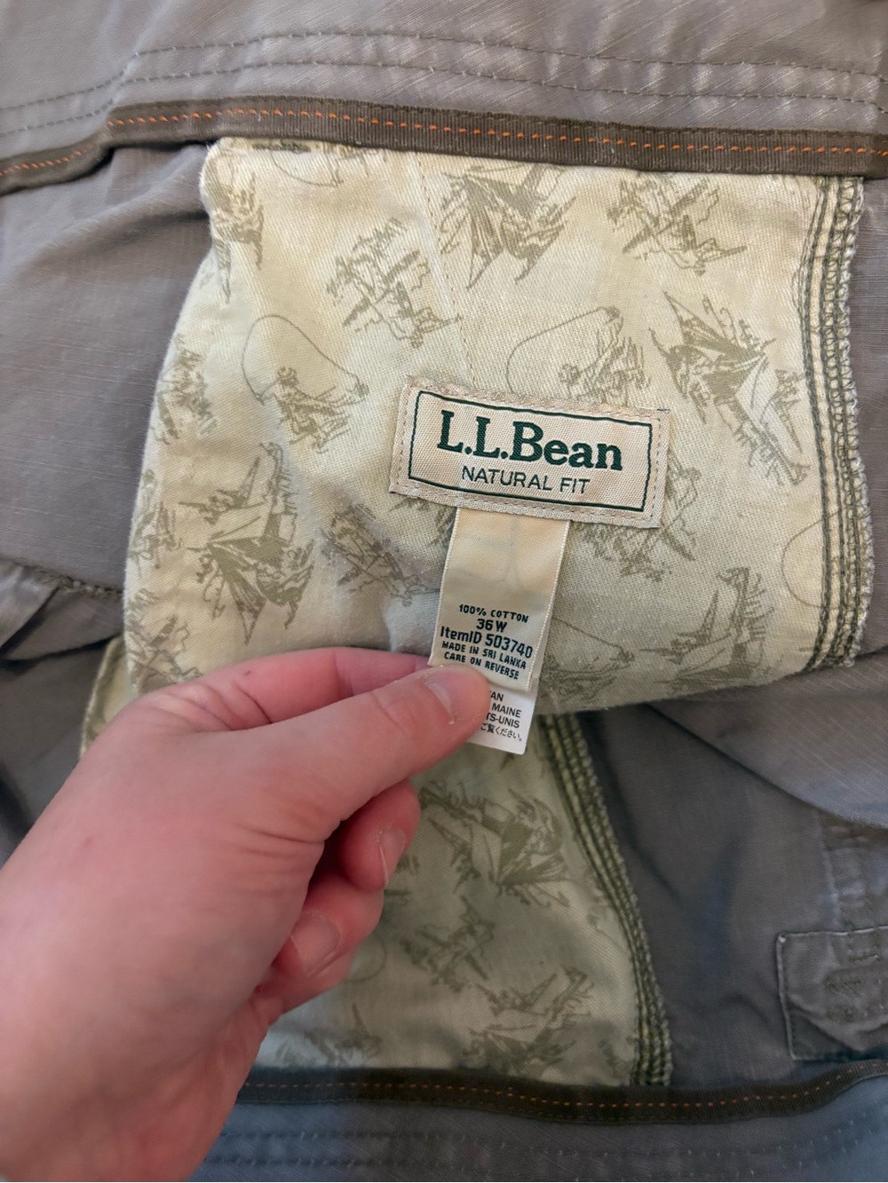 L.L. Bean Brown Cargo Shorts - Picture 2 of 3